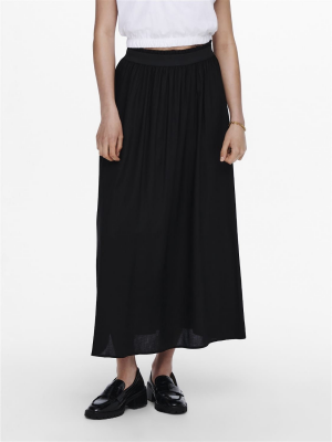 jupe longue plissée only noire